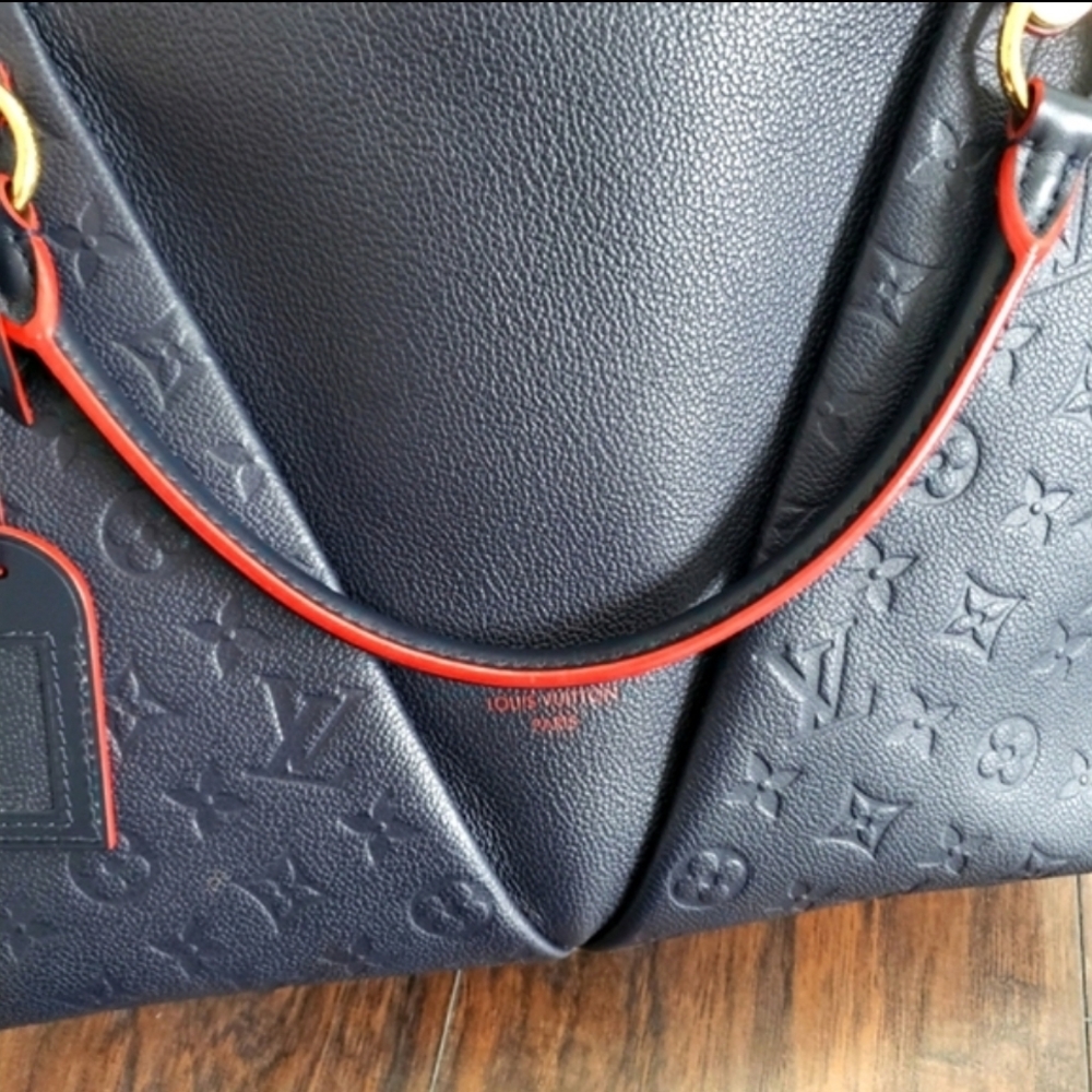 Louis Vuitton Empreinte VTote MM And Matching Victorine Wallet Marine Rouge - Picture 7 of 15